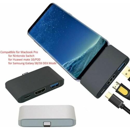 For Samsung Galaxy S8/ S9 DEX Mode USB-C Hub Multi-Port Connecting Adapter