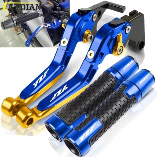 For YAMAHA YZFR3 YZF R3 2015 2016 2017 2018 2019 2020 Motorcycle Accessories CNC Brake Clutch Levers Handlebar Handle Grips Ends