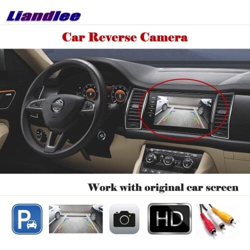 Auto Rear View Reverse Parking Camera For Skoda kodiaq Karoq 2018 2019 2020 Car Rear Backup Camera HD Factory Screen Accessories