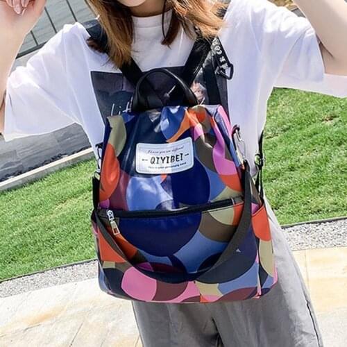 2021 Fashion Waterproof Oxford Women Anti-Theft Backpack High Quality School Bag for Women Multifunctional Travel Bags