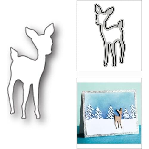 New Lively Fawn Deer Animal 2020 Metal Cutting Dies for DIY Scrapbooking and Card Making Decorative Embossing Craft No Stamps