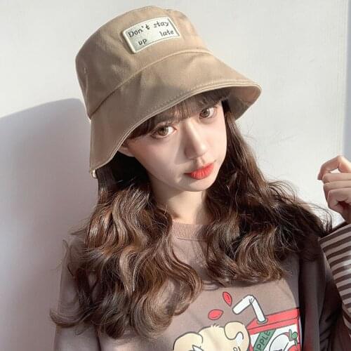 Bucket Hat Summer Spring Women Men Unisex Fisherman Cap Sun Visor Sunshade Student Korean Sunhat Flat Top Fashion Casual