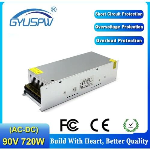 Switching Switch Power Supply DC90V 8A 720W Driver Transformer 220V 110V AC DC90V SMPS For Industrial equipment machine CNC