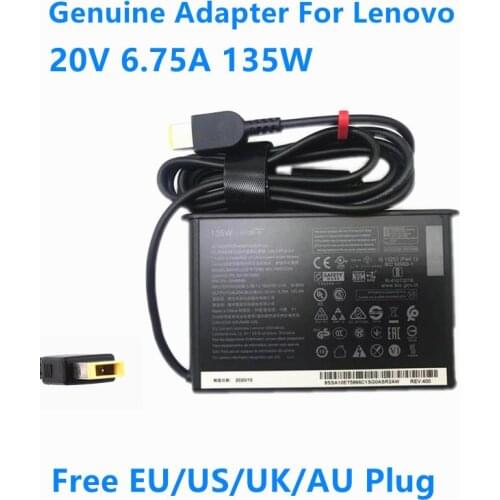 Genuine 135W Laptop Charger ADL135SCC3A ADL135SLC3A Power Supply AC Adapter For Lenovo ThinkPad 20V 6.75A 135W 00HM688 00HM686