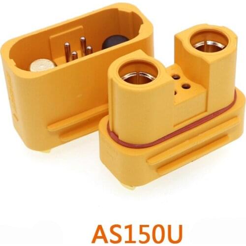 Amass AS150U plug connector anti-ignition with signal pin lithium battery waterproof socket parts 2.0 mm banana plug 18AWG