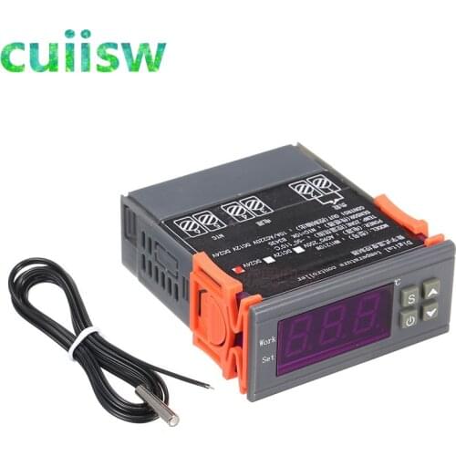 Two Relay Output LED Digital Temperature Controller Thermostat Incubator AC90V-250V 10A with Heater and Cooler 1210W
