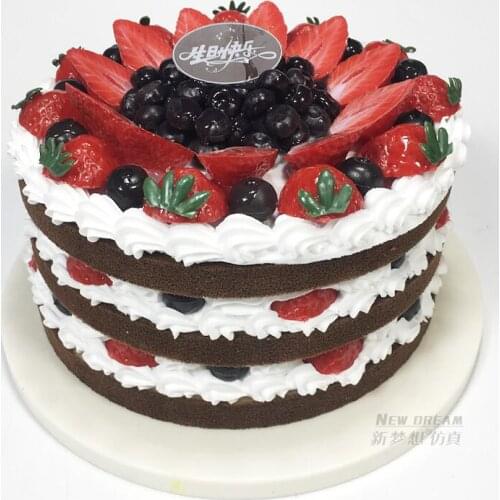 Sandwich Birthday cakes model simulation model fruit mousse cakes display window samples fake cake artificial cake decorations