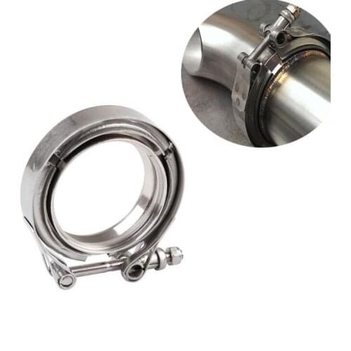 2" 2.5 3'' 3.5" 4" Inch SS304 V-Band Clamp Stainless Steel M/F 3 v band Turbo Exhaust Downpipe