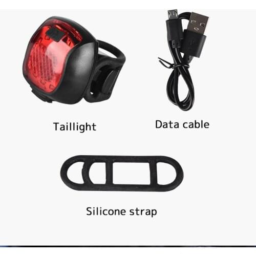 Bicycle Accessories Portable Bike Rear Light USB Rechargeable Taillight MTB Bike LED Indicator Lamp Cycling Riding Equipment