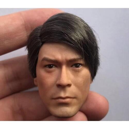 1/6 Scale Louis Koo Head Sculpt Line Walker Tin Lok Head Carving Model Toy for 12in Action Figure Phicen Tbleague Collection