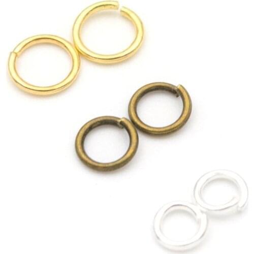 200pcs/lot 5mm 3 Color Open Jump Rings Metal Link Loops For Jewelry Making Findings Connector Accessories Wholesale Supplies
