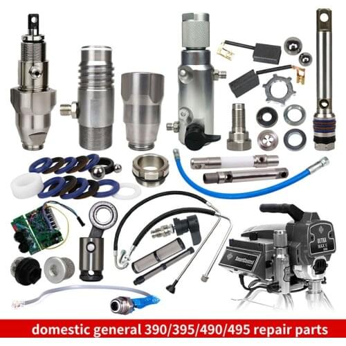 GTB595 Airless Spraying Machine Accessories Pump Body Cylinder Liner Valve Plate Gasket Plunger Rod Maintenance Fitting