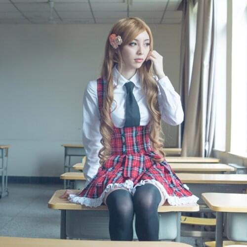 Anime APH Cosplay Costume World W College School Uniforms Full Set Female Role Play Clothing Custom-Make Any Size