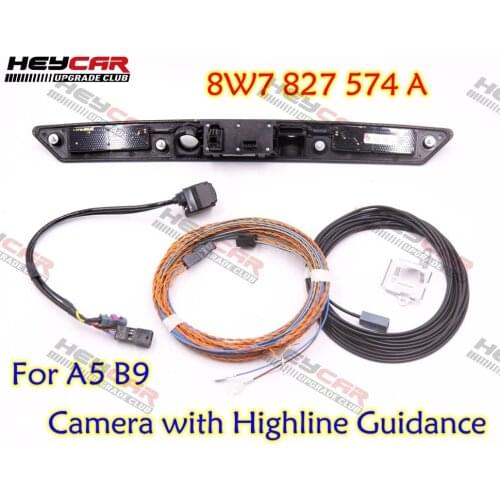 For Audi A5 B9 8W Cabriolet 8W7 827 574 A Rear View Camera with Highline Guidance Line Wiring harness
