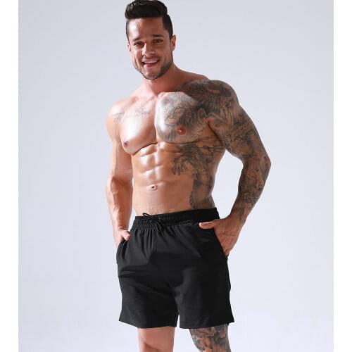 Young Mens Home Casual Shorts Pure Color Comfortable Jogger Training Drawstring Sweatpants With Pocket Pantalones Cortos Hombre