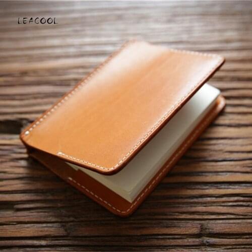Handmade Genuine Leahter Wallet Travelers Note Book notebook Cowhide Leather Diary Vintage Loose Leaf planner Sketchbook