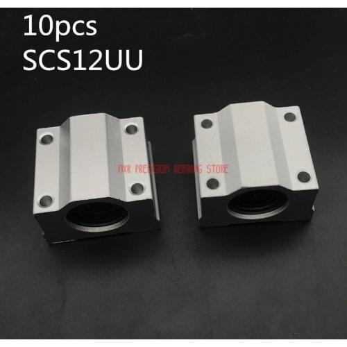 2019 Sale Linear Rail AXK Cnc Router Parts 10pcs/lot Free Shipping Sc12uu Scs12uu 12mm Linear Ball Bearing Block Cnc Router