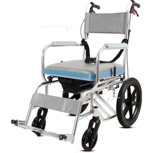 Load bearing strong aluminum alloy wheelchair easy to clean folding walking stick multi-functional mobility trolley for elderly