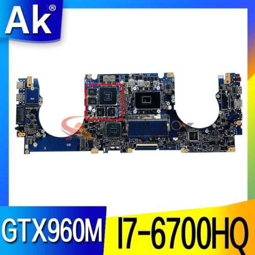 N501VW Laptop motherboard for ASUS ROG G501VW UX501VW original mainboard 8GB-RAM I7-6700HQ GTX960M-4GB