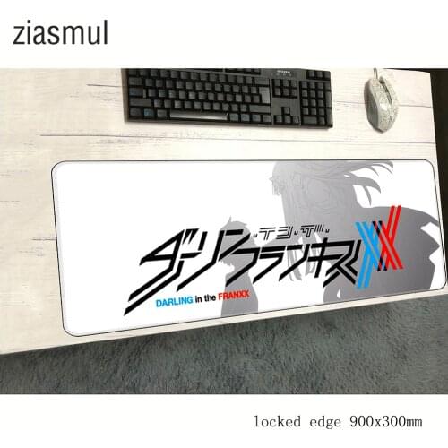 Darling in the franxx mouse pad gamer Adorable 900x300x2mm notbook mouse mat gaming mousepad gifts pad mouse PC desk padmouse