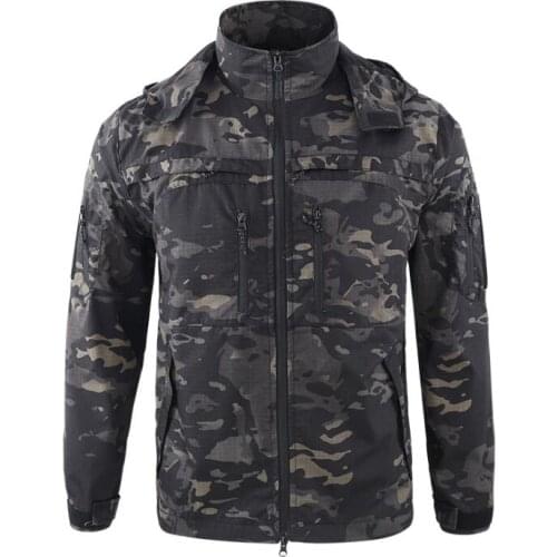 2021 New Autumn Mens Military Tactical Jacket Windbreaker Riding Hiking Xamping Outdoor Sports RunningThin Camouflage Coat