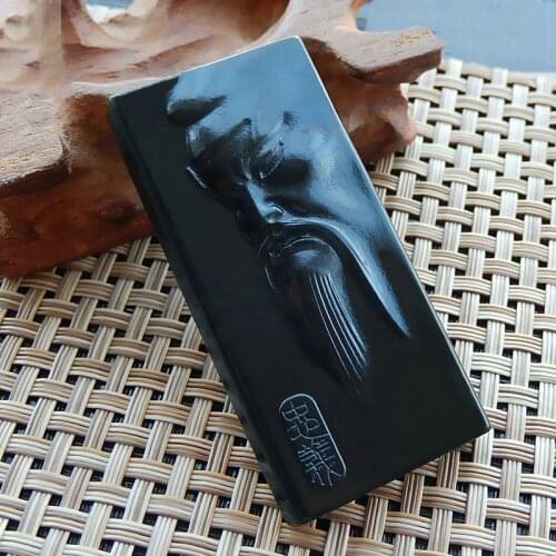 Jade Pendant Natural Hetian Jade Blue Jade Blue Jade Guan Gong Jade Pendant Jewellery Fine Jewelry Jade Pendant Necklace Jewelry