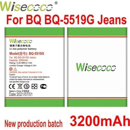 New High Capacity BQS-5519G Battery For BQ BQ-5519G Jeans Mobile Phone +Tracking Number / Latest Production Batch