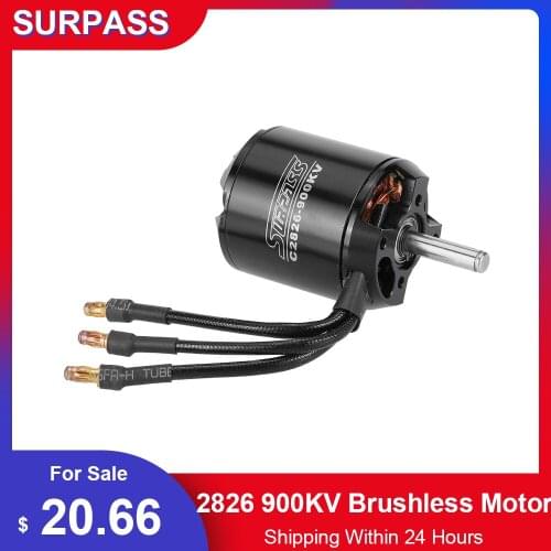 Original SURPASS High Performance 2826 900KV 14 Poles Brushless Motor High Performance RC Parts for RC Airplane Fixed-wing