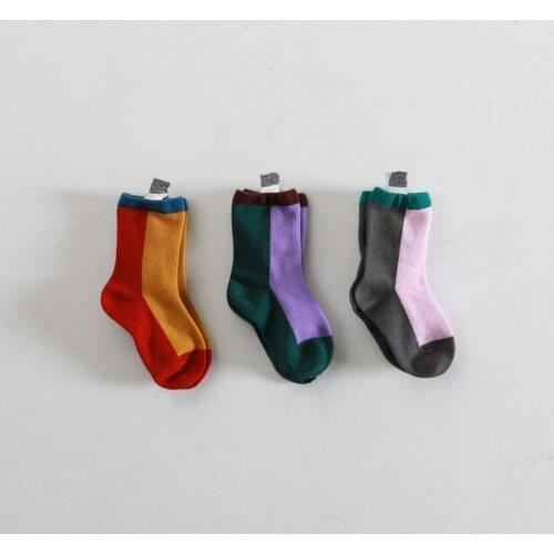 1-9 Years Spring Autumn Kids Socks 3Pairs/lot Knee High Soft Cotton Baby Boys Girls Socks for Children
