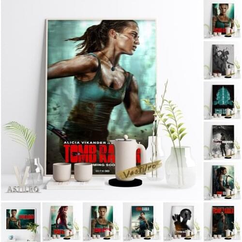 Classic Movie Lara Croft Tomb Raider Canvas Poster Hot Action Adventure Video Game Art Print Wall Picture Home Background Decor