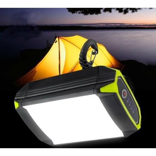 USB Rechargeable Work Light Portable Camping Flashlight Flasher Mobile Power Bank Tent Outdoor Light Portable Hanging Lamp