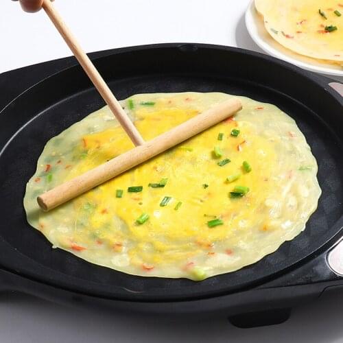 Pancake Cooking Utensils Wooden Crepe Spreader And Spatula Tortilla Rake Batter Spreading Tools Kitchen Supplies Wooden