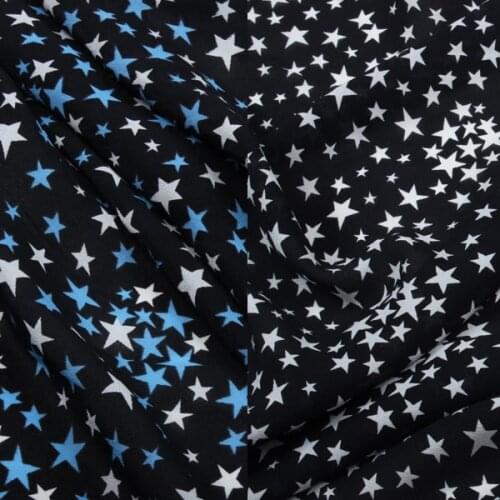 112cm crepe de chine silk fabric fashion star printed silk dress fabric Chinese silk fabric wholesale silk cloth