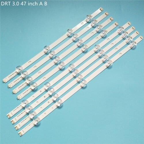 100% New 8pcs/Kit LED strips for LG 47 TV 47LY330C 47LB550U ZA 47LB572V ZP 47LB5830 UV LC470DUE FG M3 6916L 1961A 6916L 1962A
