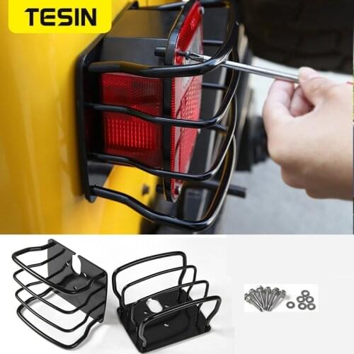 TESIN Lamp Hoods for Jeep Wrangler TJ Car Rear Tail Light Lamp Cover Protect for Jeep Wrangler TJ 1997-2006 Car Accessories