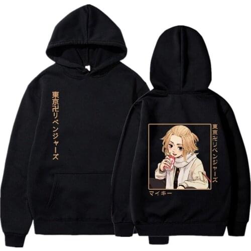 Japanese Anime Tokyo Revengers Hoodie Hip Hop Pullovers Tops Foodie Sano Manjiro Loose Long Sleeves Autumn Man Women Clothes