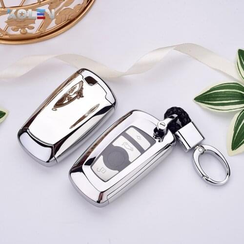 TPU+PC Car Key Cover Case Holder Fob For BMW F10 F18 F30 520 525 118i 1 3 5 7 Series X3 X4 M3 M4 M5 Remote Key Protection Shell
