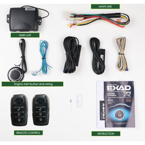 Universal Auto Anti-theft Alarm Car Comfortable Keyless Entry One Button Start Remote Control System Automobile Car Accessorie