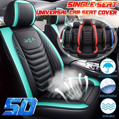 Universal Luxury PU Leather Front Car Seat Cover Cushion Protector Non-Slip Breathable Mat Waterproof for Ford for BMW