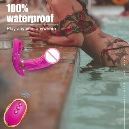 Women Wearable Butterfly Stimulator with10 Vibration Swing Mode Remote Massager 68UD