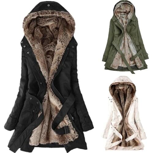 Winter Jacket Women Thick Warm Hooded Parka Mujer Cotton Padded Coat Long Paragraph Plus Size 3xl Slim Jacket Female