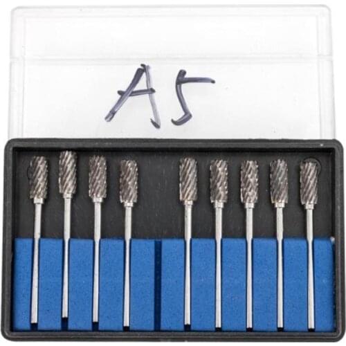 10pcs Dental Bur Tungsten Carbide Rotary Drill Nail Drill Nail Cutter Nail File Manicure Carbide Nail Drill Bit