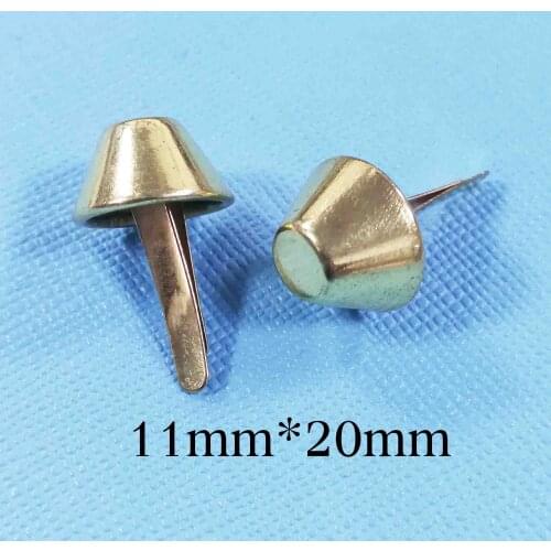50 Pcs Gold Purse Feet Bag Feet Handbag Feet Rivet Studs Bag Making Hardware Purse supplies-12MM*20MM