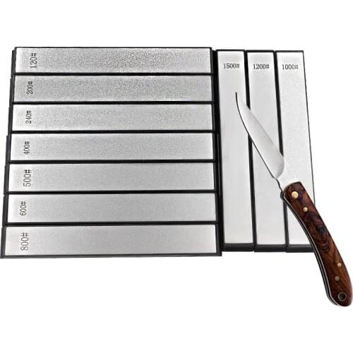 120-1500 Grit Diamond Knife Sharpener Household Kitchen Whetstone Knife Sharpening System Diamond Sharpening Stone Set Tools