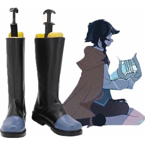 Anime Genshin Impact Unknown Boy Cosplay Shoes Boots Halloween Carnival Party Accessories