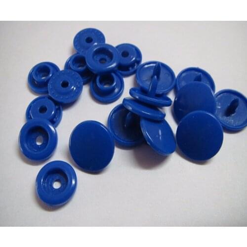 Free shipping 20 sets KAM snap button for sewing baby color plastic fastener snap button B16 Royal Blue color