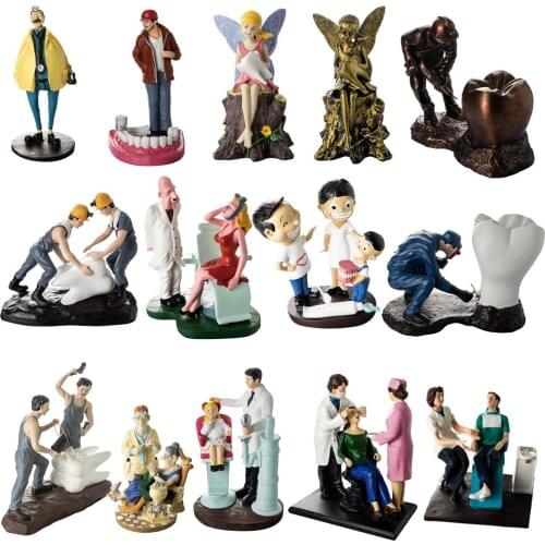Dentist Gift Teeth Figurines Ornament Clinic Office Desktop Sculpture Decoration Dentistry Gifts