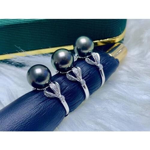 NEW ARRIVAL 925 Sterling Silver Finger Ring Hot Settings Adjustable Ring Findings Jewelry Parts Fittings Accessories for Pearls