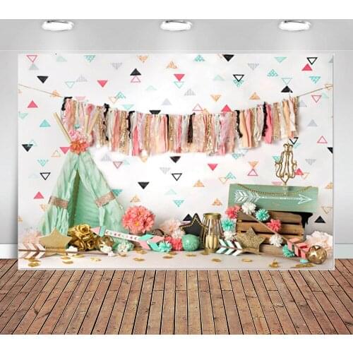 Beautiful Color Texture Wall Boho Room Dream Catcher Flowers Party Custom Photo Backdrop Background Vinyl Newborn Baby Shower
