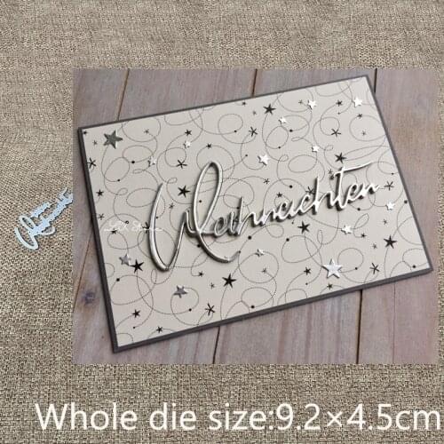 XLDesign Craft Metal Cutting Die Scrap cut dies German christmas decoration scrapbook Album Paper Card Craft Embossing die cuts